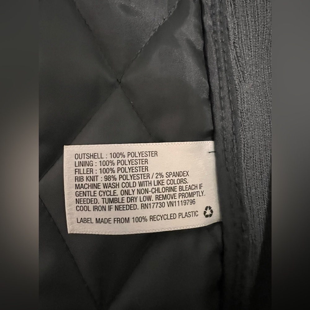 Merona Women’s Gray Medium Jacket with Pockets Inside & Out With Zipper & Snaps - Picture 8 of 12